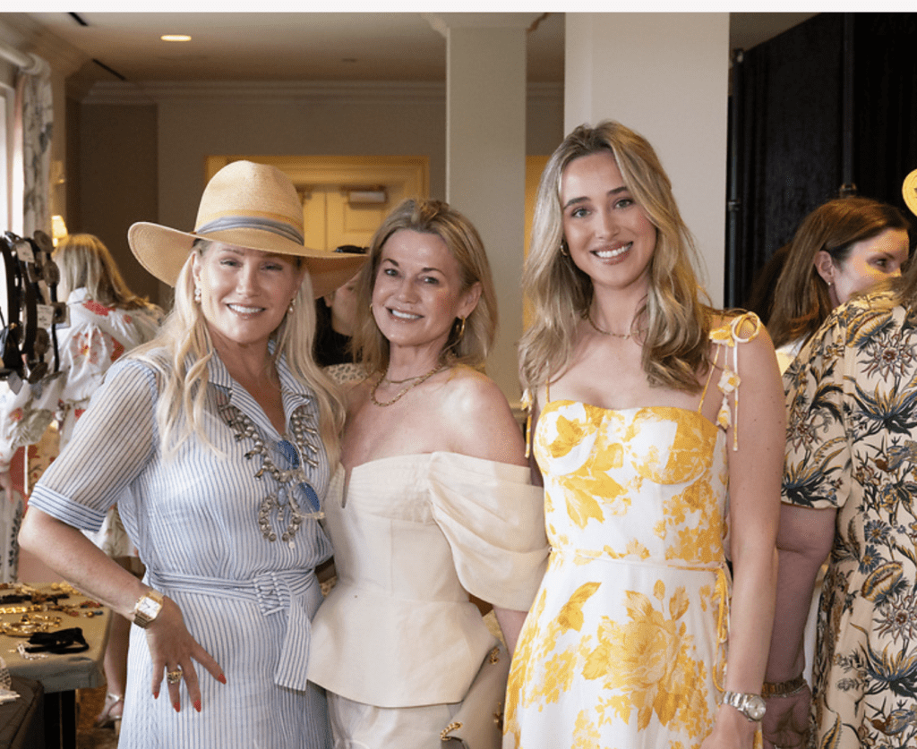 Jill King, Millette Sherman, Carson Sherman  at the US Men's Clay Court Championship at River Oaks Country Club (Photo by Wilson Parish)